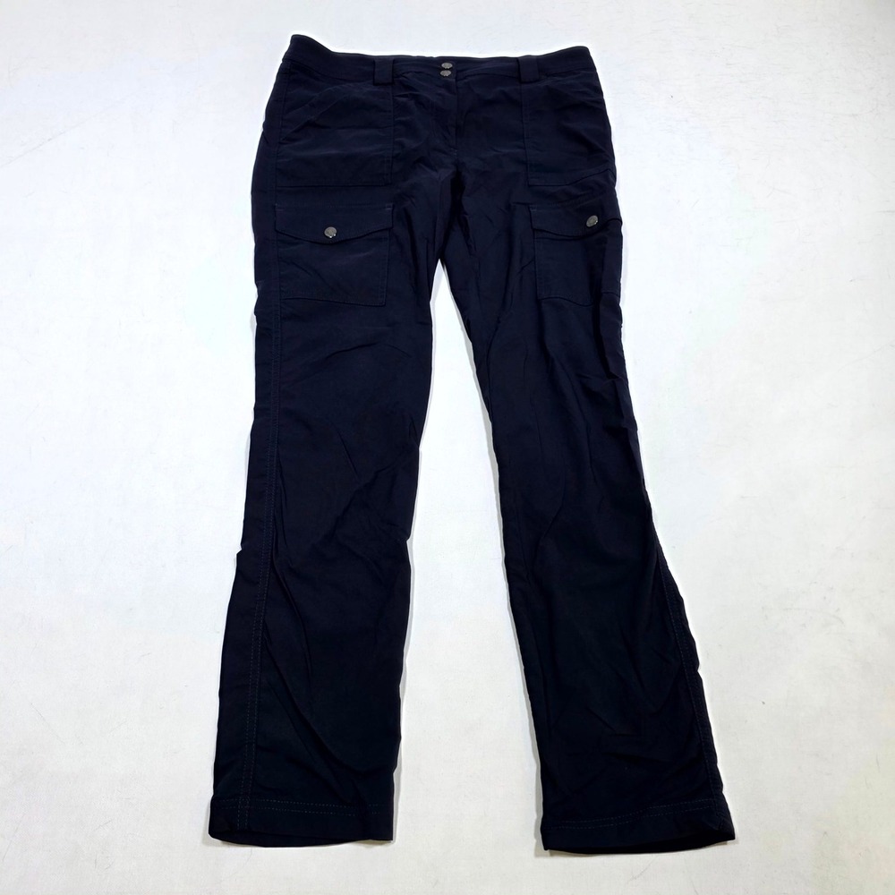 Anatomie Cargo Pants Womens L Navy Blue Skyler Travel Utility Stretch Trousers